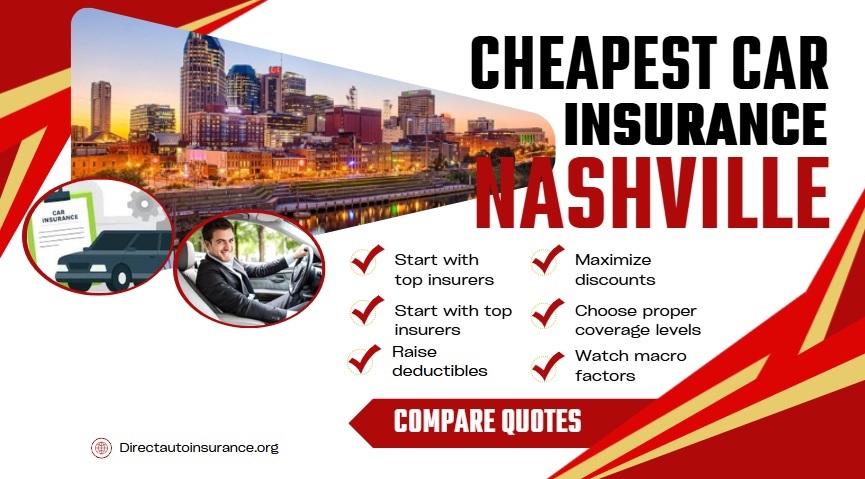 Tips to get the Cheapest car insurance in Nashville, Tennessee