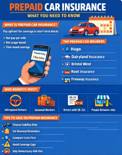 Prepaid Car Insurance Infographic